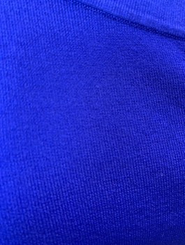 I.N.C., Royal Purple, Rayon, Nylon, Solid, Asymmetrical Neckline, 3/4 Sleeve