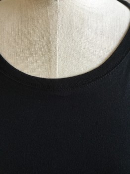 MADEWELL, Black, Cotton, Solid, Round Neck,  Long Sleeves,