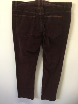 JOES, Wine Red, Cotton, Jean Style, Corduroy,
