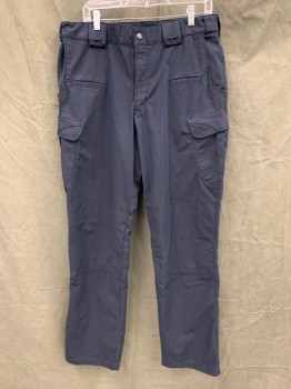 5.11 TACTICAL, Navy Blue, Poly/Cotton, Solid, Cargo, 6+ Pockets, Zip Front Belt Loops, SWAT