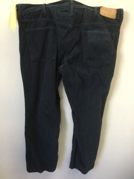 Mens, Casual Pants, OLD NAVY, Navy Blue, Cotton, 38/30, Jean Style, Corduroy,