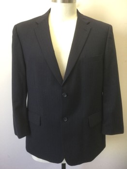 JOSEPH & FEISS, Charcoal Gray, Gray, Wool, Stripes - Pin, Charcoal with Gray Faint Pinstripes, Single Breasted, Notched Lapel, 2 Buttons, 3 Pockets