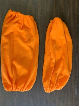 Unisex, Piece 3, MTO, Yellow, Orange, Rubber, Ombre, 10/11, Chicken Feet, No Support, Paint Peeled Off in Some Areas, Comes with Orange Lower Leg Covers