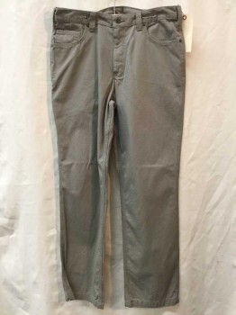 Mens, Casual Pants, CARHARTT, Taupe, Cotton, Solid, 34/32, Taupe