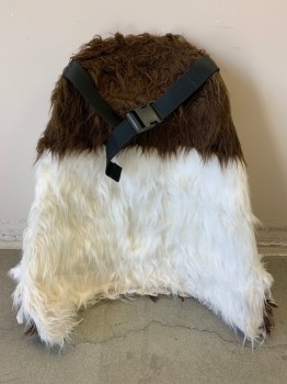 MTO, White, Dk Brown, Synthetic, Feathers, TAIL- Faux Fur and White & Brown Feathers on Foam Base, Black Web Belt with Plastic Clasp, Has a Double FC060377