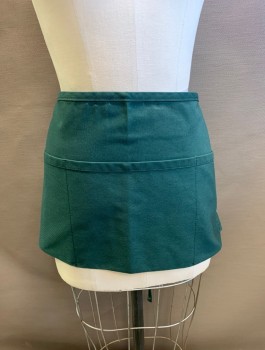 Unisex, Apron, DAYSTAR, Forest Green, Poly/Cotton, OS, 3 Pockets, Tie Back