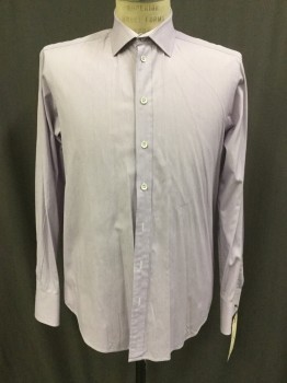 RAG & BONE, Lavender Purple, White, Cotton, Stripes - Micro, Button Front, Collar Attached, Long Sleeves,
