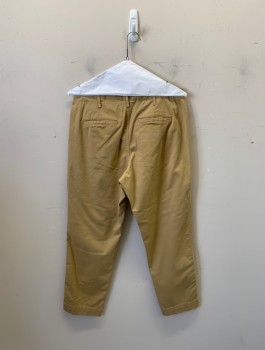 Womens, Pants, Gap, Khaki Brown, Cotton, Spandex, Solid, 6, Zipper, Button in Front, Belt Loops, 5 Pockets,