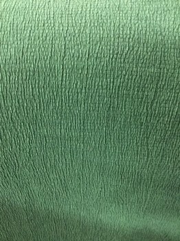 Womens, Top, ZARA, Green, Polyester, Elastane, Solid, L, Textured Green, Crew Neck, Short Sleeves, Looks Like a Faucet Sleeve... Pull Over