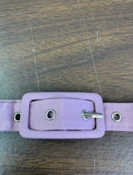 Mauve Pink, Polyester, Solid, Matching Belt To Go With Dress (CF017084) Fabric Covered, 1" Wide, Fabric Buckle