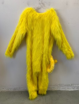 Unisex, Walkabout, N/L, Yellow, Faux Fur, C <44", "Grateful Dead" Bear-Panther, Plush Furry Body, Long Sleeves, Full Legs with Stirrups at Leg Openings, Velcro Closure at Center Back, Wired "Tail" in Back (There are Other Grateful Dead Bears-Panther in Hot Pink, Green and Blue in Stock), Cat