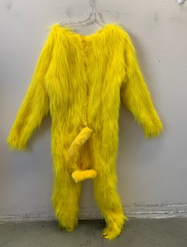 Unisex, Walkabout, N/L, Yellow, Faux Fur, C <44", "Grateful Dead" Bear-Panther, Plush Furry Body, Long Sleeves, Full Legs with Stirrups at Leg Openings, Velcro Closure at Center Back, Wired "Tail" in Back (There are Other Grateful Dead Bears-Panther in Hot Pink, Green and Blue in Stock), Cat