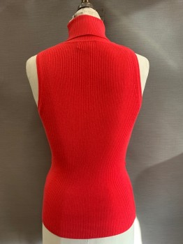 Womens, Top, Carmen, Hot Pink, Rayon, Nylon, Solid, S, Sleeveless, Triple, Neck, Pullover