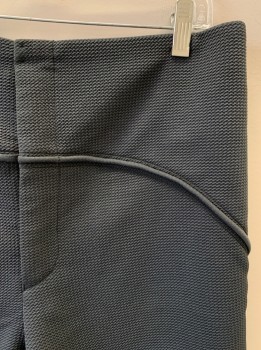 MTO, Charcoal Gray, Polyester, Solid, Textured Fabric, Zip Closure, F.F, Charcoal Gray Pipe Trim