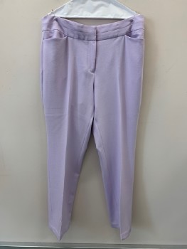 NO LABEL, Lilac Purple, Polyester, Elastane, Solid, F.F, Side Pockets, Zip Front,