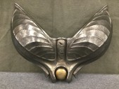 Womens, Sci-Fi/Fantasy Piece 2, MTO, Silver, Bronze Metallic, Fiberglass, 30, Feather Shape Breastplate, Hieroglyphic Stamped Front Panel, Bronze Circle Center Front, Velcro Patches Back