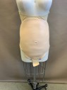 Womens, Pregnancy Belly/Pad, MOONBUMP, Beige, Rubber, Spandex, Solid, 3-4 Mo, Strappless Bodysuit, Thong