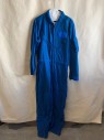 Unisex, Sci-Fi/Fantasy Jumpsuit, GIBSON + BARNES, Blue, Poly/Cotton, Solid, 38S, C.A., Zip Front, 2 Chest Pockets, 5 Cargo Pockets, Velcro At Waist, 1 Pocket At Left Arm, Zippers At Legs, Velcro Patch On Left Chest