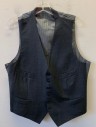 Mens, Suit, Vest, TOM FORD, Gray, Wool, Solid, 40, 6 Button, 4 Pocket