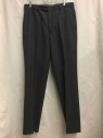 Mens, Suit, Pants, HART SCHAFFNER MARX, Heather Gray, Synthetic, Heathered, 34/31, Heather Gray