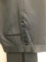 Mens, Formal Pants, AFTER SIX, Black, Wool, Solid, 30, 34, Flat Front,