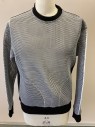JAMES LONG, White, Black, Polyester, Novelty Pattern, Solid, CN, Solid Back, Overlay of White Honeycomb Mesh Front & Sleeve 2 Side Pockets, Ribbed Knit Neck,waist And Cuffs